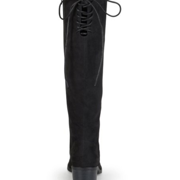 Journee Collection Black Roz Wide-Calf Boot 8 - Picture 2 of 8